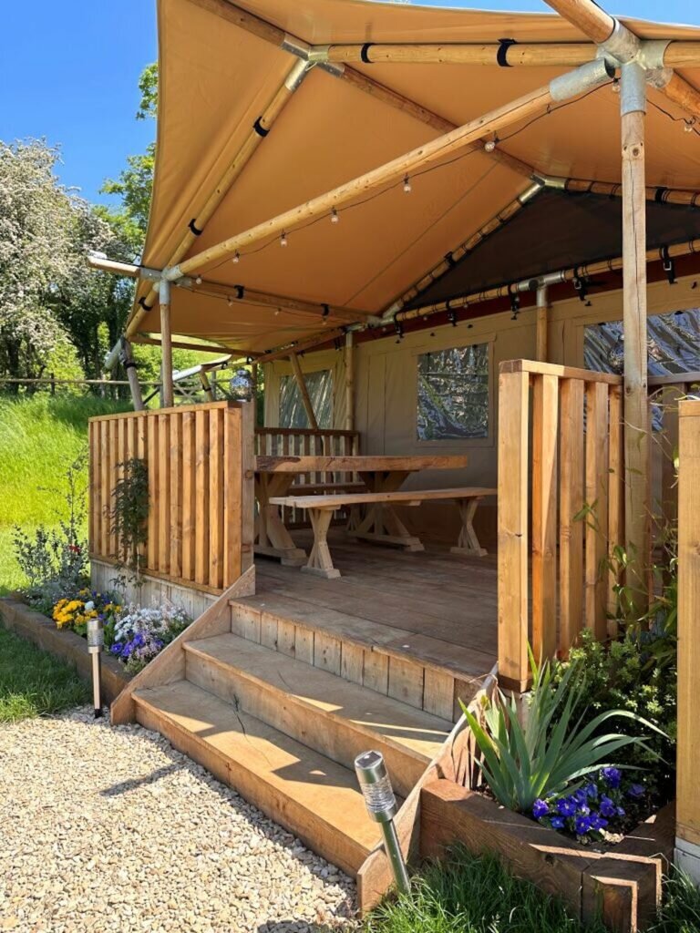 hadspen glamping somerset safari tent