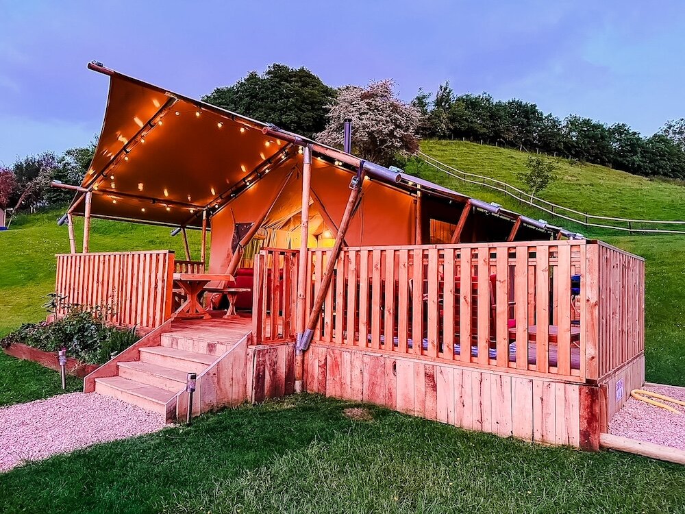hadspen glamping somerset safari tent