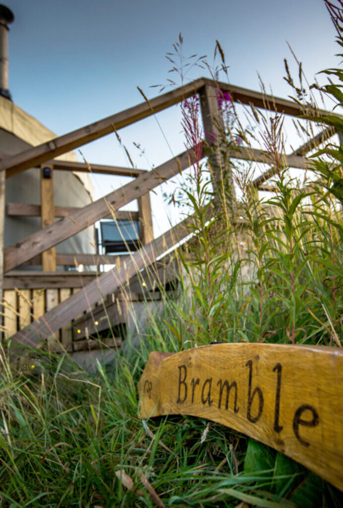 glamping in perthshire scotland - bramble yurtat alexander house
