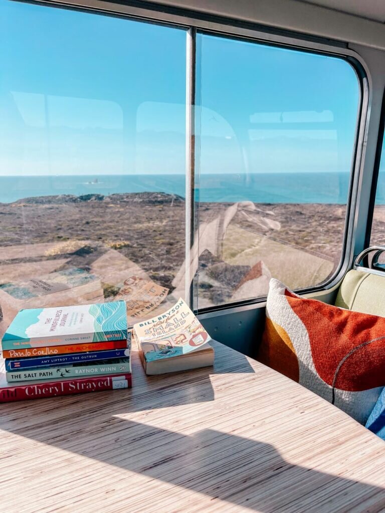 adventure holiday in cornwall: scaranger bus interior
