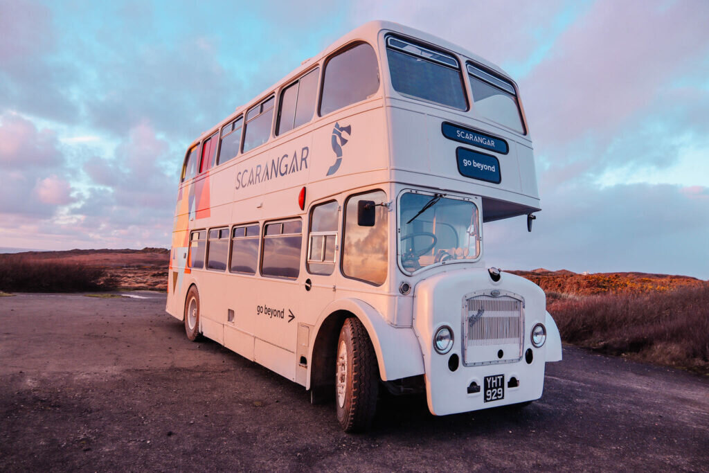 adventure holiday in cornwall: scaranger bus