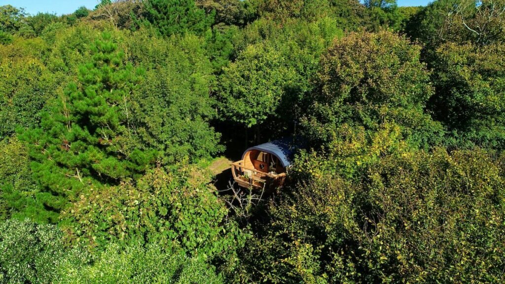 The Hideaway Treehouse at Pickwell Manor in Devon - Exterior