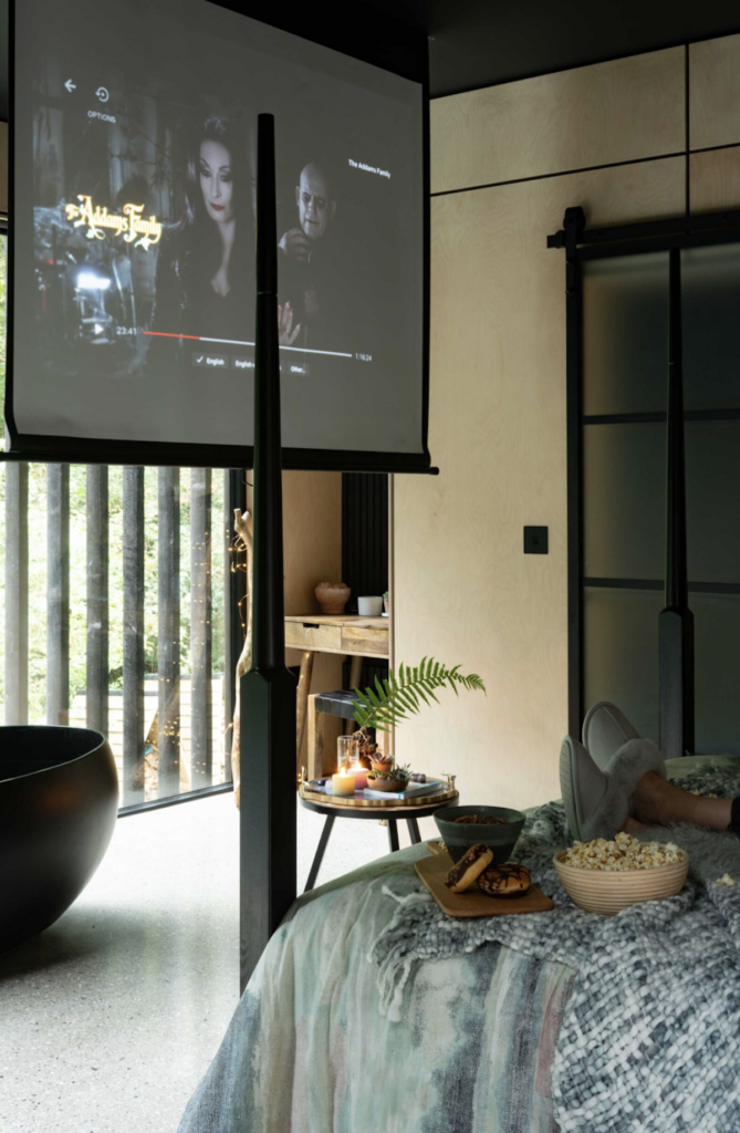 Wildwood Spa in Devon: projectors screen