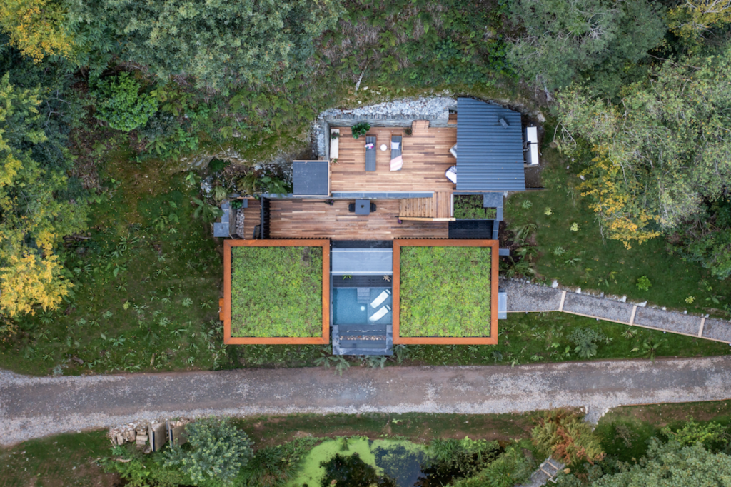 Wildwood Spa in Devon: overhead shot